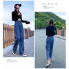 Feynzo Women Pant Woman Jeans High Waist Denim Pants Wide Leg Denim Clothing Blue Jeans Vintage Quality  Straight Pants