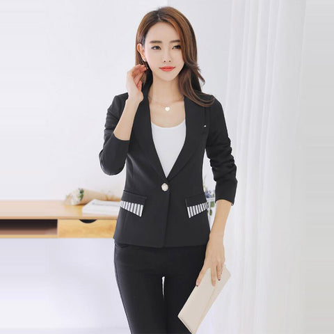 Fall Blazer Women Suit Blazer Foldable Brand Jacket Spandex Lining Vogue Refresh Blazers Elegant Jacket Office F1148