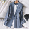 First-Line Brand Suit Jacket Women 2023 Spring/Fall Office Blazer Female Loose Double-Breasted Heavy Industry Blazer