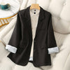Fitaylor Spring Autumn Women Blazers Office Ladies Single Breasted Blazer Jacket Splicing Stripe Oversized Blazer Coat