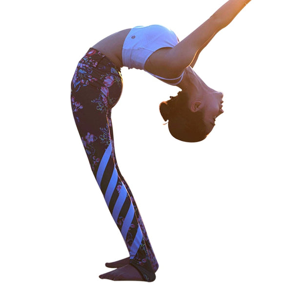Fitness Women Leggings High Waist Yuga Pants Slim Colorful 3D Print Push Up Leggings Bodybuiding High Elasticity Hip Trousers