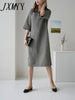 Five-Point Sleeves Lloose And Slim Straight Skirt 2023 Summer Simple Casual Over-The-Knee Dress Large Size Cotton And Linen