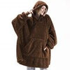 Fleece Hoodies Sweatshirt Women Winter Oversize Hoodies Blanket with Sleeves Giant Blanket Hoodies Men Warm Sweatshirts Hoodies