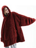 Fleece Hoodies Sweatshirt Women Winter Oversize Hoodies Blanket with Sleeves Giant Blanket Hoodies Men Warm Sweatshirts Hoodies