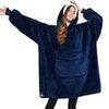 Fleece Hoodies Sweatshirts with Sleeve Women Oversized Blanket Hoodie Winter Plush Sherpa Giant TV Blanket Side Split Hoody Robe