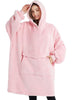 Fleece Hoodies Sweatshirts with Sleeve Women Oversized Blanket Hoodie Winter Plush Sherpa Giant TV Blanket Side Split Hoody Robe