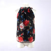 Floral Chiffon Summer Women's Tunic Blouse Sleeveless Ruffles Collar White Shirt Female OL Blusas Feminino Blouse Plus Size