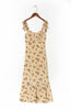 Floral Print Ruffles Chiffon Vestidos Palace Adjust Spaghetti Straps Tank Women Dress