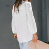 Floral Print Summer Women's Blouse Casual Chiffon Lace Long Sleeve Lantern Sleeve V Neck Sexy See Through Top Blusas