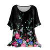 Floral Print T Shirt Women Summer Casual Loose Tops Women O Neck Short Sleeve Female Tee Shirts Lady Summer T Shirt Blusas