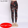 Flower Printed Legging Fashion Slim Women leggings High Elastic Cotton soft stretch female winter jeans leggins Buy 2 Get 1 Free