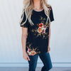 Flower Printed Womens Tops And Blouses Summer Ladies Loose Crew Neck Short Sleeve Chiffon Blouse Femme Shirt Blusa Clothes 2022