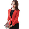 New Spring Blazer Jacket for Women Office Single Button Two Pockets V Neck Feminino  Mujer Blazer Outwear ow0429
