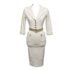 Foamlina Women Korean OL Work Pencil Dress 2022 Spring Notched Collar 3/4 Sleeve Belted Casual Office Dress