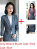 Formal 3 Pieces Professional Business Suits With Jackets And Skirt And Vest Coat & Waistcoat Office Ladies Blazer Sets OL Styles