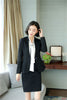Formal Black Blazer Women Business Suits with Skirt and Jacket Sets Office Ladies Work Wear Uniforms OL Style