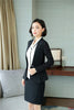 Formal Black Blazer Women Business Suits with Skirt and Jacket Sets Office Ladies Work Wear Uniforms OL Style