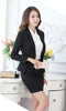 Formal Black Blazer Women Business Suits with Skirt and Top Sets Elegant Ladies Office Suits Work Wear Uniforms OL Style
