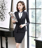 Formal Black Blazers Women Business Suits 3 Piece Waistcoat, Skirt and Jacket Sets Office Ladies Work Wear Suits