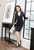 Formal Black Blazers Women Business Suits 3 Piece Waistcoat, Skirt and Jacket Sets Office Ladies Work Wear Suits