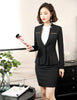 Formal Black Blazers Women Elegant Skirt Suit Ladies Work Wear Business Suits Office Uniform Designs