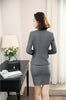 Formal Black Blazers Women Elegant Skirt Suit Ladies Work Wear Business Suits Office Uniform Designs