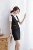 Formal Black Waistcoat Women Business Suits 2 Piece Skirt and Top Sets Ladies Work Wear Vests OL Style