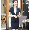 Formal Blazers Suits Two Pieces Set Blazer And Skirt For Ladies Office Work Wear Professional Summer Jacket Short Sleeve Sets
