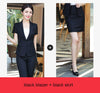 Formal Blazers Suits Two Pieces Set Blazer And Skirt For Ladies Office Work Wear Professional Summer Jacket Short Sleeve Sets