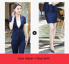 Formal Blazers Suits Two Pieces Set Blazer And Skirt For Ladies Office Work Wear Professional Summer Jacket Short Sleeve Sets