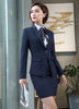 Formal Female Blue Blazer Women Business Suits with Skirt and Jacket Sets Ladies Work Wear Office Uniform Designs Styles