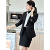 Formal Green Blazer Women Skirt Suits Jacket Sets Ladies Work Business Office Uniform Styles OL