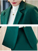 Formal Green Blazer Women Skirt Suits Jacket Sets Ladies Work Business Office Uniform Styles OL