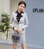 Formal Ladies Blue Blazer Women Business Suits with Skirt and Jacket Sets Elegant Work Wear Office Uniform Styles