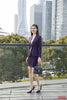 Formal Ladies Purple Blazer Women Business Suits with Skirt and Jacket Sets Work Wear Clothes Office Uniform Designs