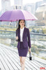 Formal Ladies Purple Blazer Women Business Suits with Skirt and Jacket Sets Work Wear Clothes Office Uniform Designs