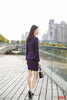 Formal Ladies Purple Blazer Women Business Suits with Skirt and Jacket Sets Work Wear Clothes Office Uniform Designs