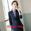 Formal Navy Blue Blazer Women Business Suits Skirt and Jacket Set Ladies Work Wear Clothes Office Uniform Styles