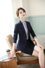 Formal Navy Blue Blazer Women Business Suits Skirt and Jacket Set Ladies Work Wear Clothes Office Uniform Styles