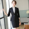 Formal Navy Blue Blazer Women Business Suits Skirt and Jacket Set Ladies Work Wear Clothes Office Uniform Styles