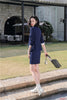 Formal Navy Blue Blazer Women Business Suits with Skirt and Jacket Sets Ladies Work Office Uniform Styles