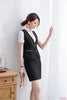 Formal Navy Blue Waistcoat Women Business Suits 2 Piece Skirt and Top Sets Ladies Work Wear Vests OL Style