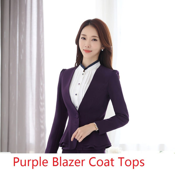 Formal  Styles Professional Plus Size 5XL Autumn Winter Blazers Coat Jackets For Business Women Female Tops Outwear