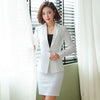 Formal Office Ladies White Blazer Womens Business Suits Women Skirt Suits Work Wear Clothes OL Styles