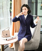 Formal Professional Uniform Designs Women Business Suits with 2 Piece Set Jackets and Skirt Ladies Office Work Wear Blazers Set