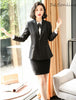 Formal Professional Uniform Designs Women Business Suits with 2 Piece Set Jackets and Skirt Ladies Office Work Wear Blazers Set