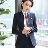 Formal Stripes blazer women fashion clothes spring temperament business long sleeve V neck slim jacket office lady work wear