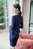 Formal Women Business Suits with Skirt and Jacket Sets Blue Blazer Office Ladies Work Wear Suits OL Styles
