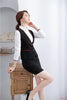 Formal Women Business Suits with Skirt and Vest Sets Work Wear Waistcoat Ladies Office Uniform Style Navy Blue