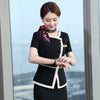 Formal Women Business Suits with2 Piece Set Skirt and Tops Professional Ladies Office Work Wear Blazers Set with Scarf Ol Styles